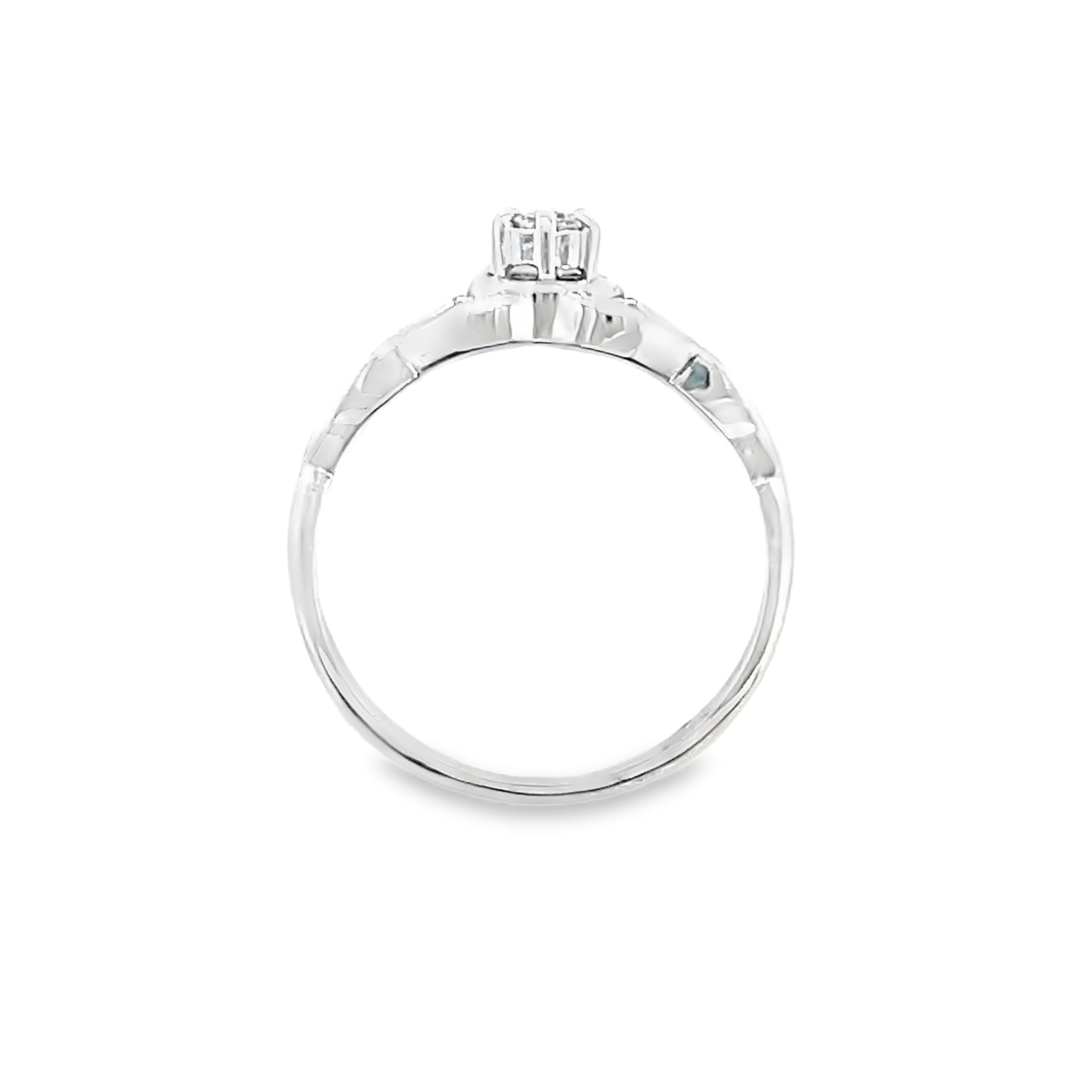 Diamond Ring In White Gold
