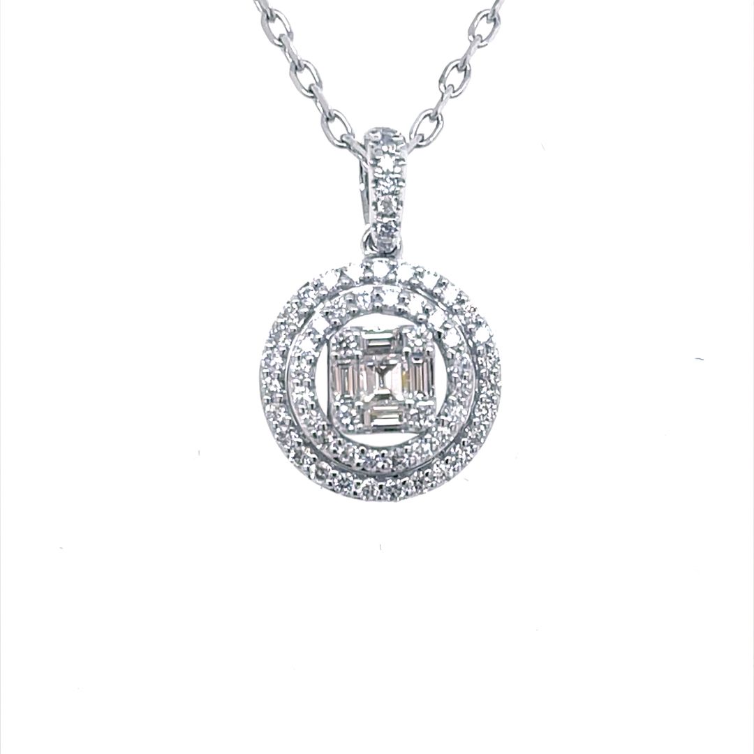 Halo Diamond Pendant