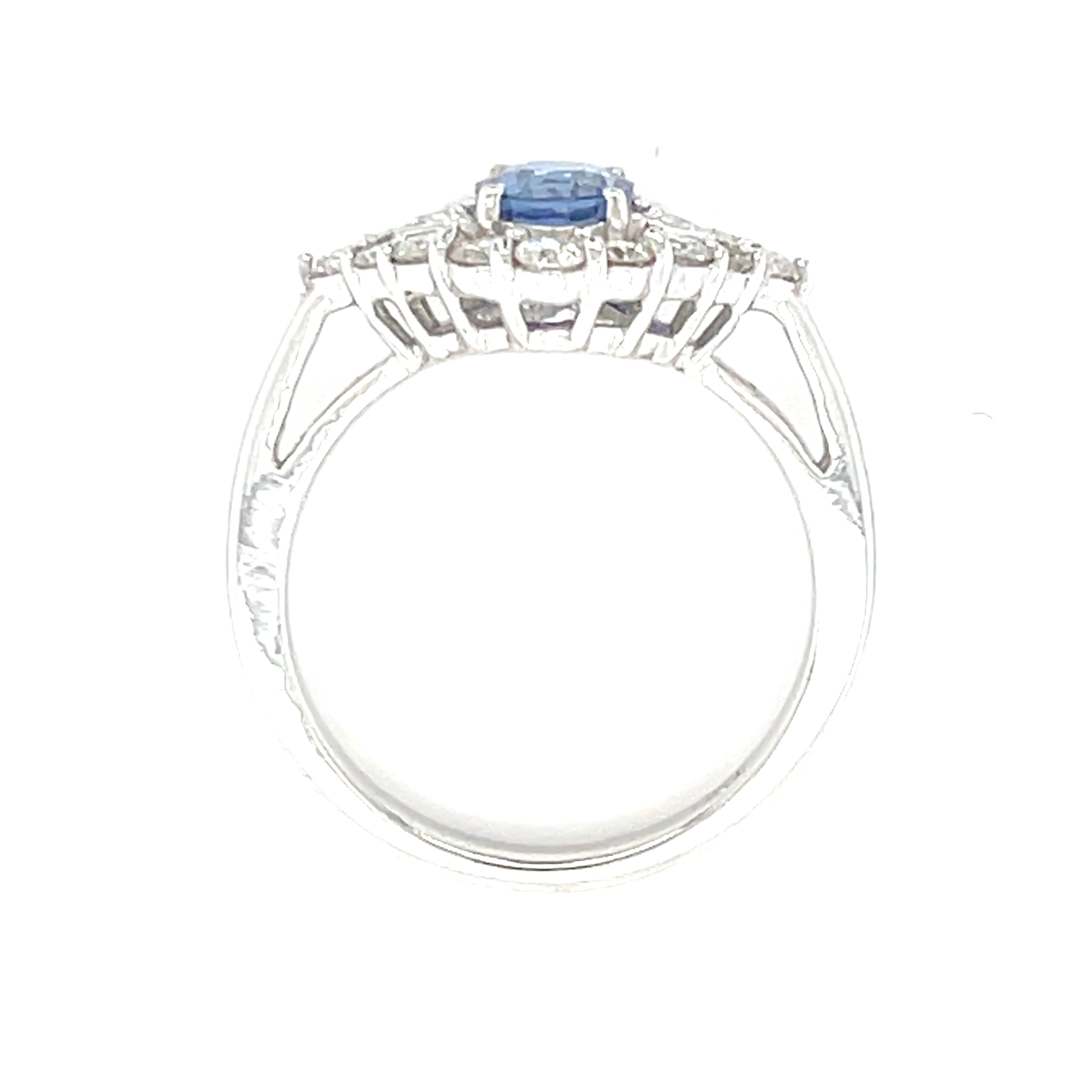 Diamond And Sapphire Ring