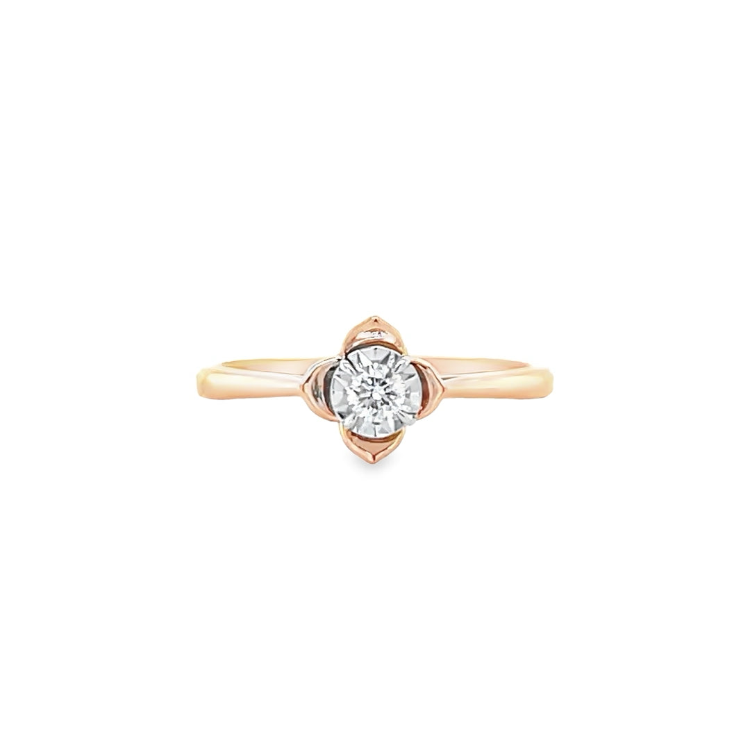 Gorgeous Rose Gold Diamond Ring
