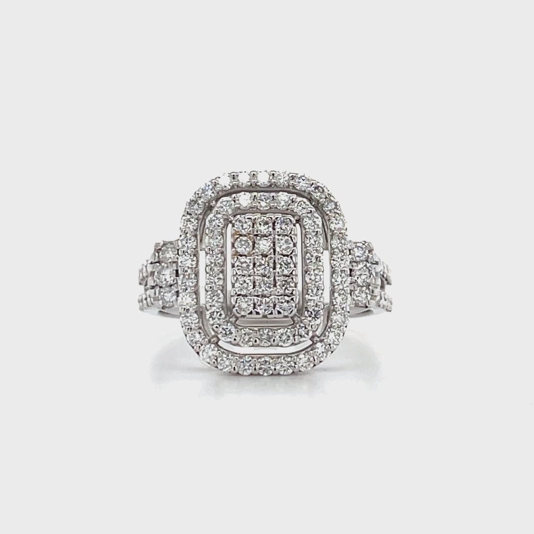 Diamond Ring In White Gold