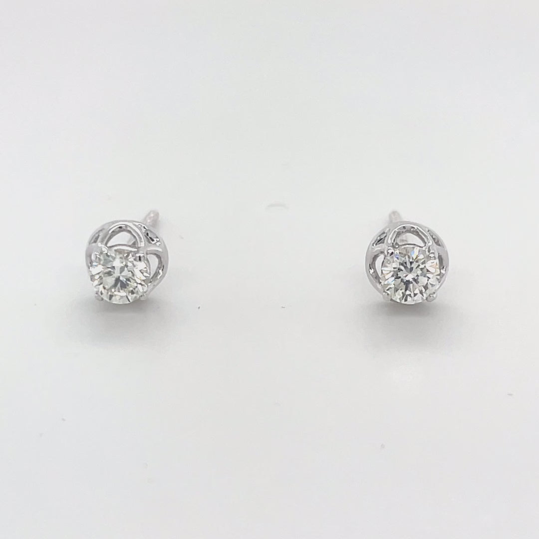 Solitaire Diamond Studs