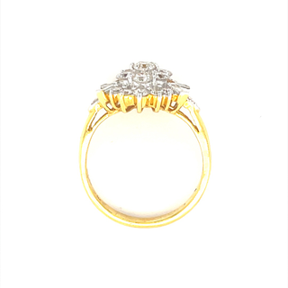 Diamond Ring 21 Kt Yellow Gold