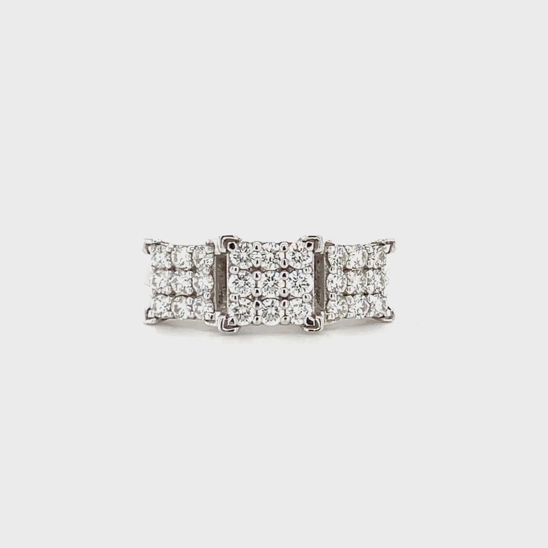 Diamond Ring In White Gold