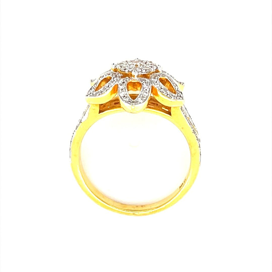 Yellow Gold Floral Ring
