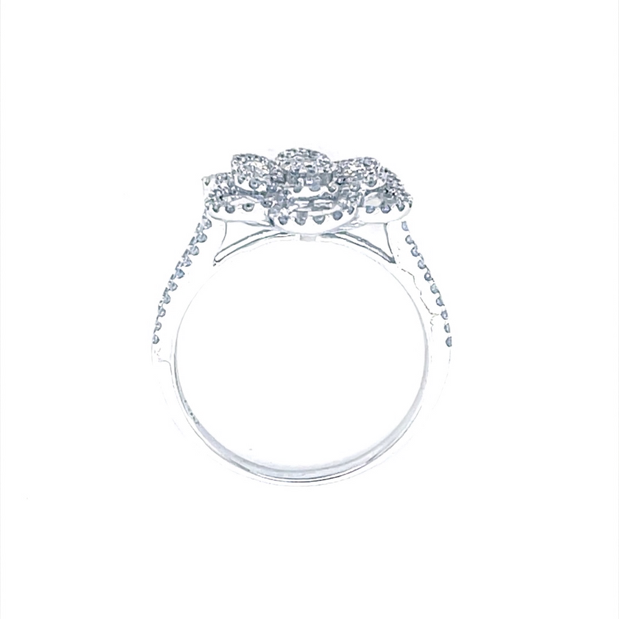 Floral Design Diamond Ring