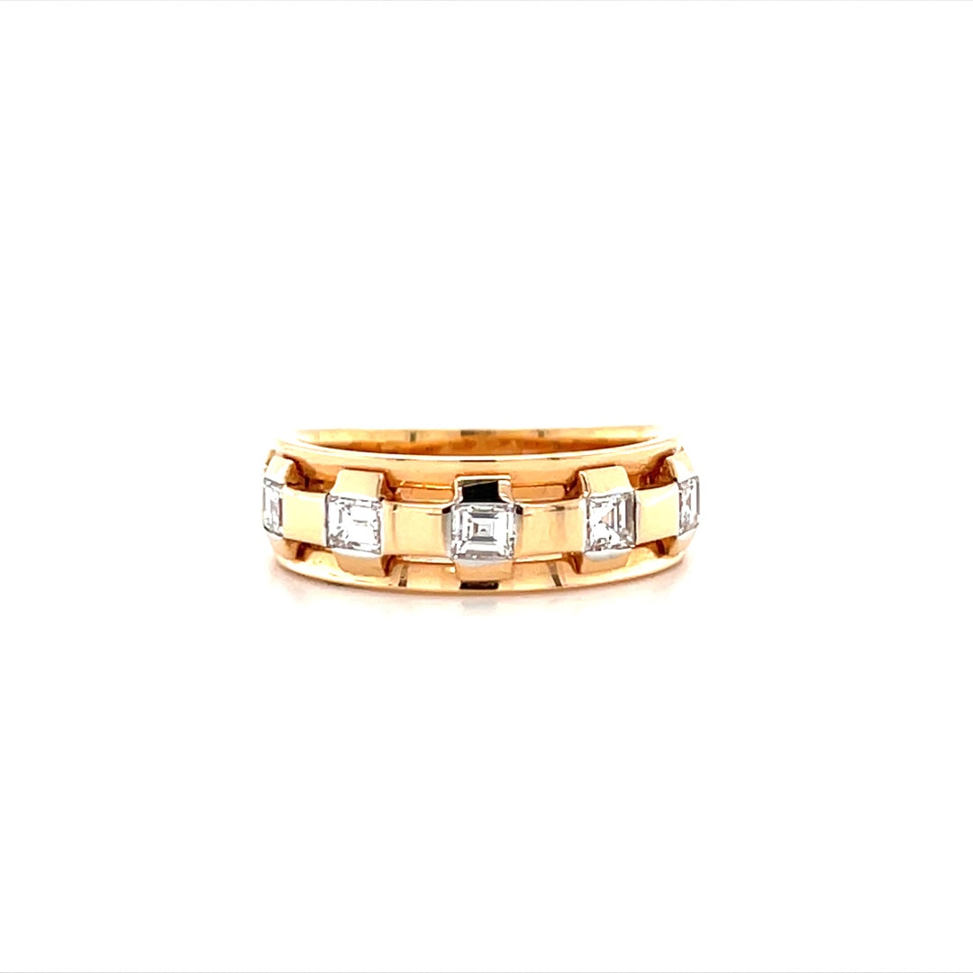 Rose Gold Diamond Band