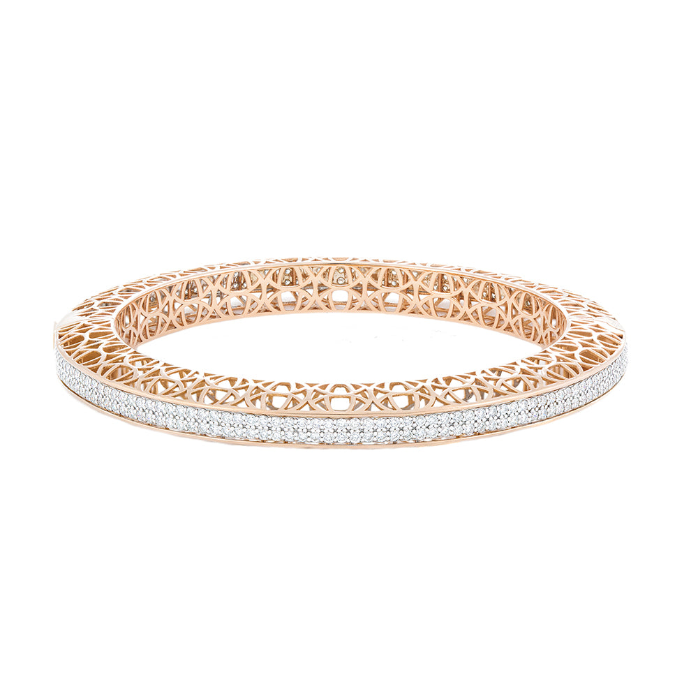 Diamond Rose Gold Bangle