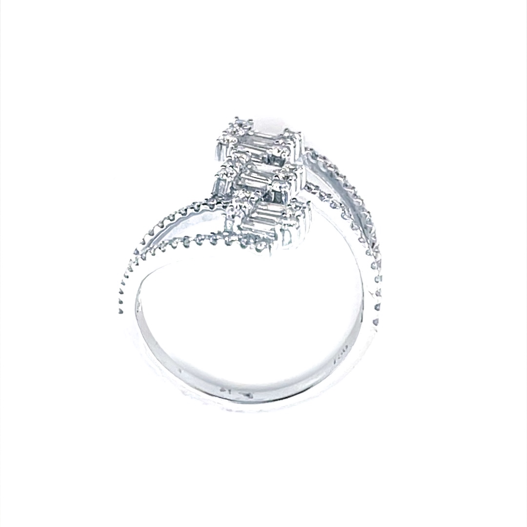 Diamond Ring With Tapered Baguette Diamonds