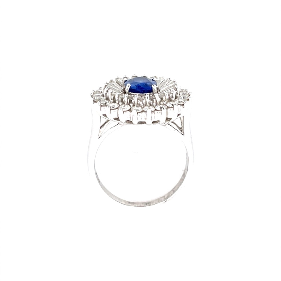 Diamond And Sapphire Ring