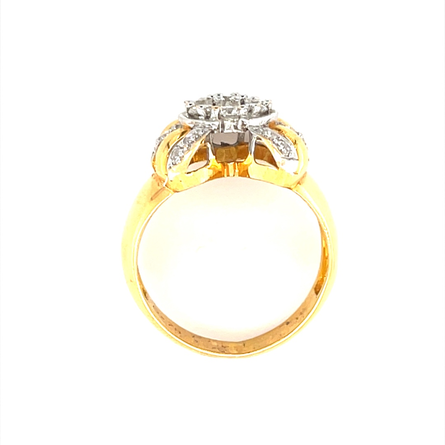 Diamond Ring Crown In Yellow Gold