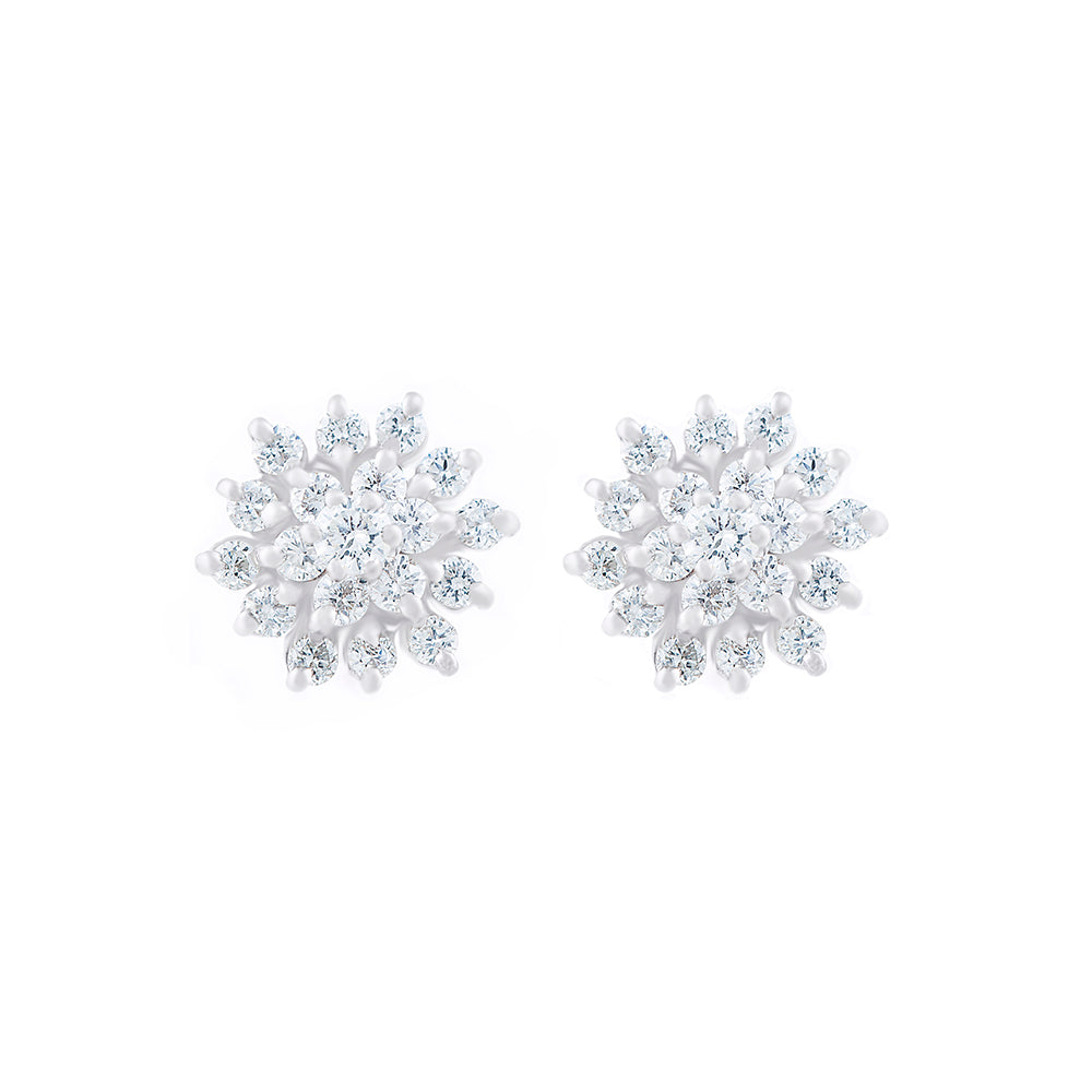 CLUSTER STYLE DIAMOND STUDS