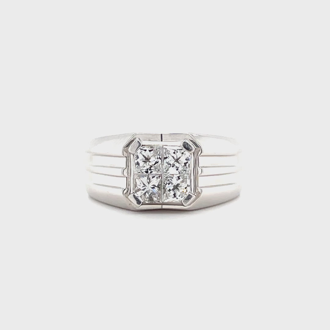 Men's Platinum Diamond Ring