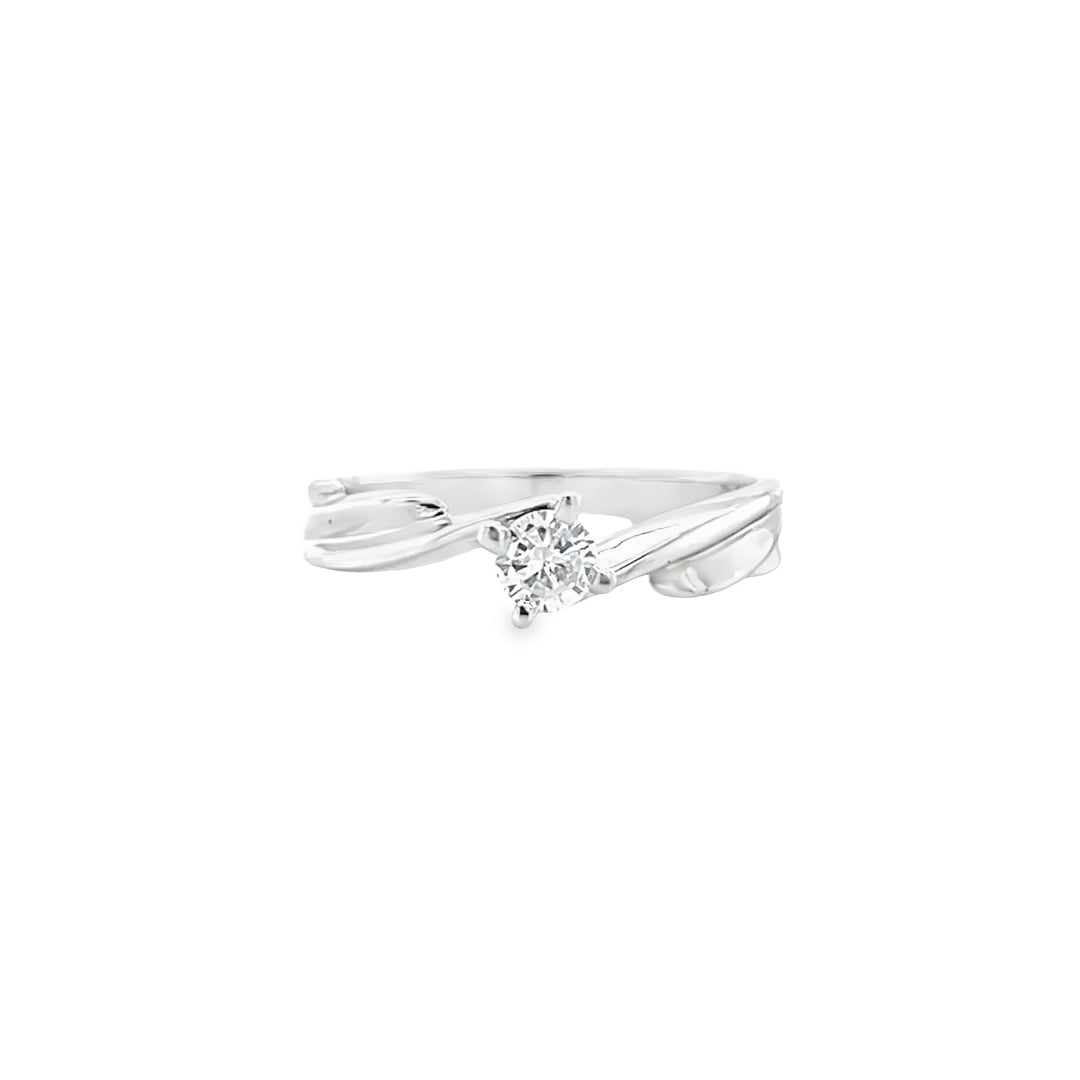 Swirl Diamond Ring