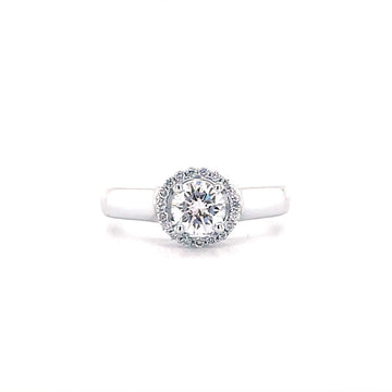 Halo Solitaire Diamond Ring
