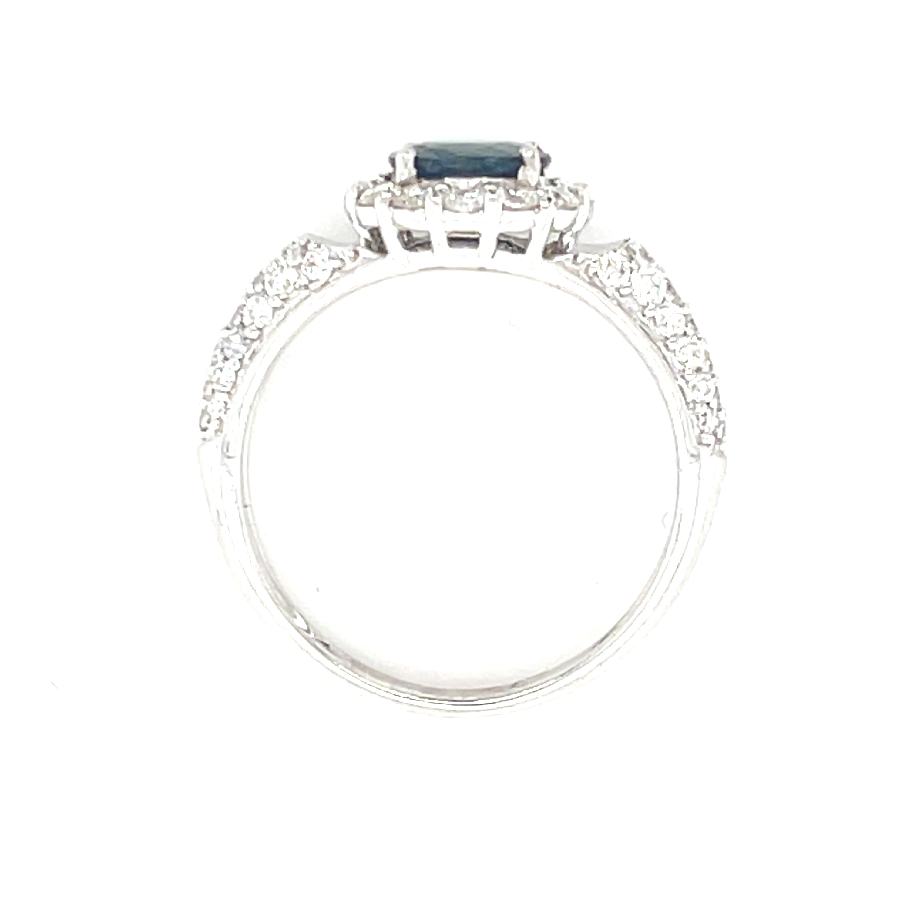 Diamond Ring With Sapphire