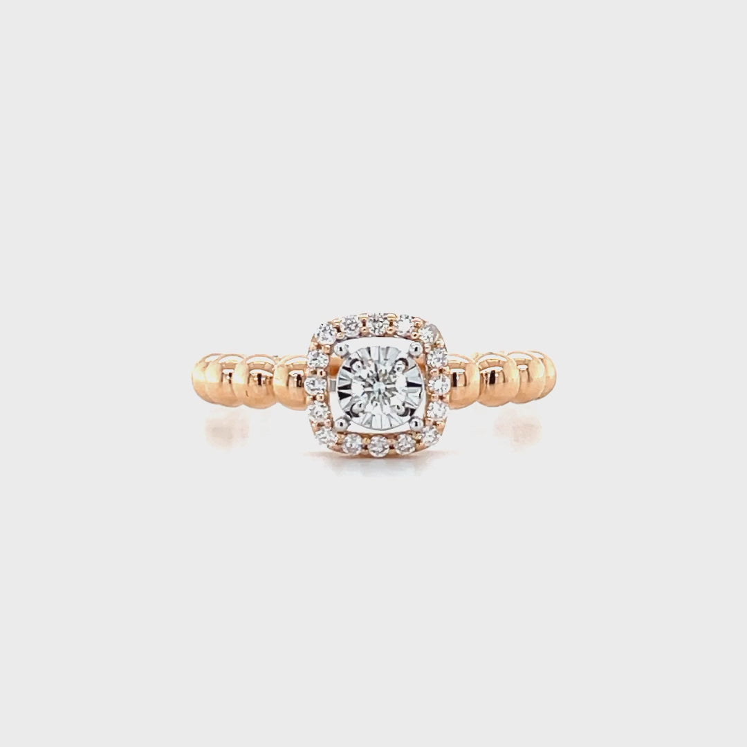 Diamond Ring In Rose Gold