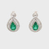 Diamond Emerald Earrings