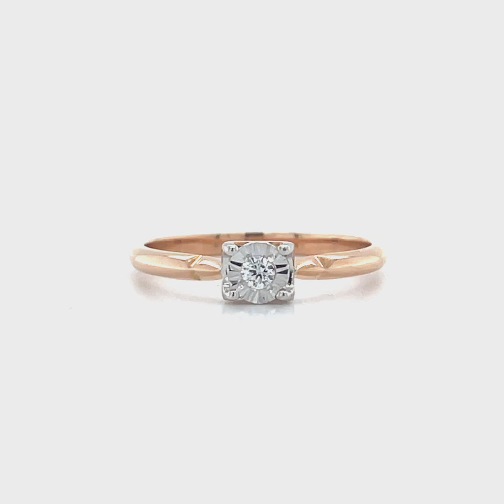 Diamond Solitaire Ring Simple