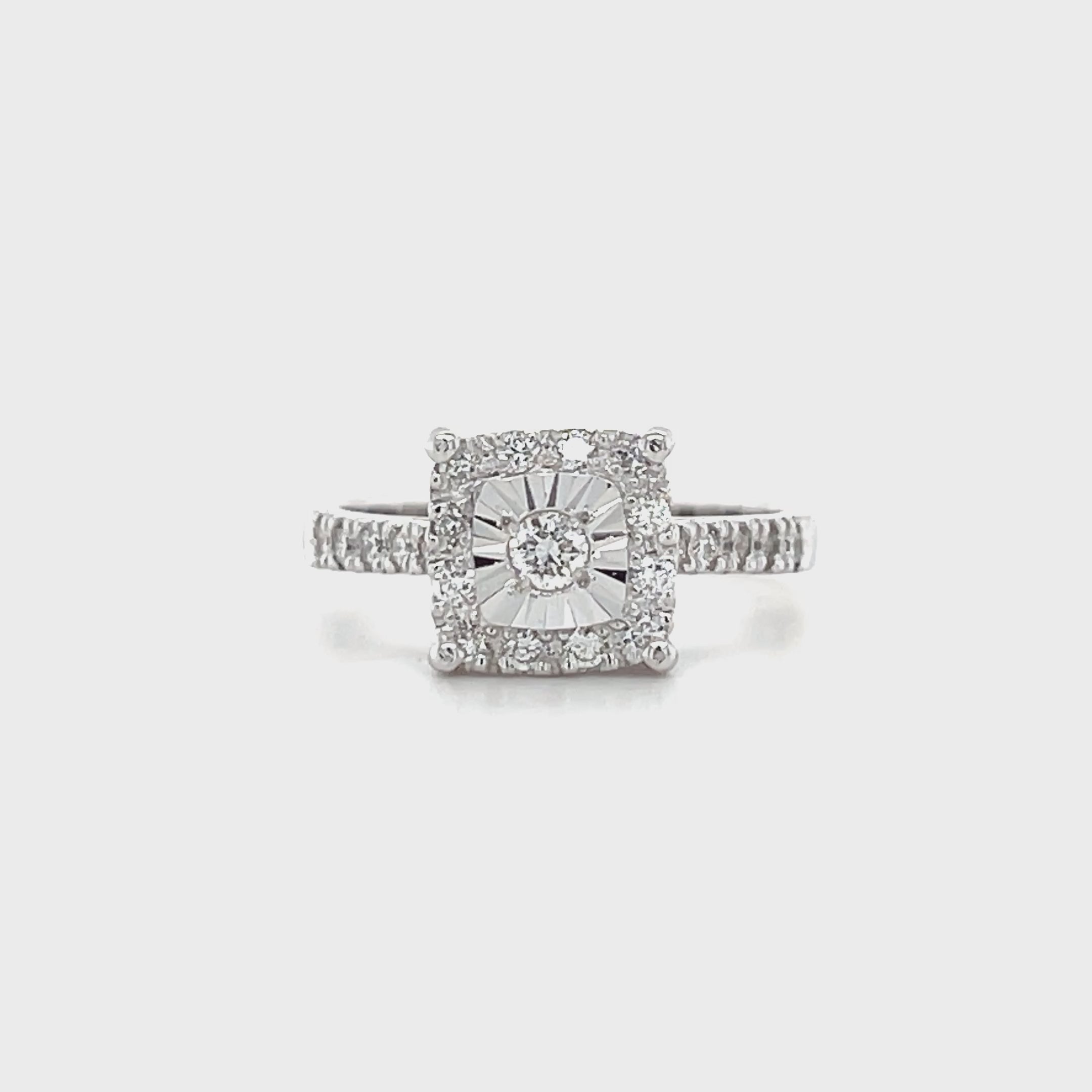 White Gold Diamond Ring