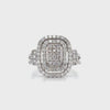 Diamond Ring In White Gold