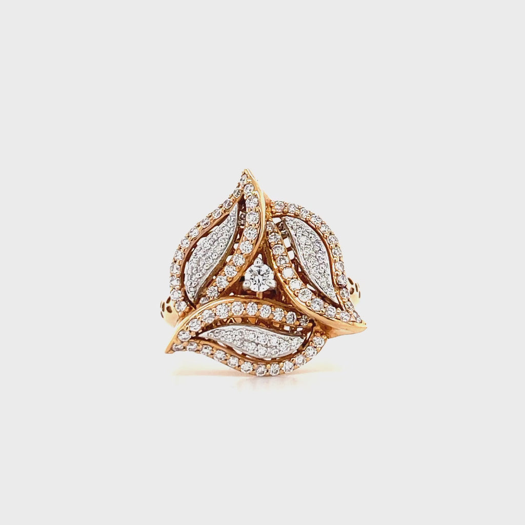 Gorgeous Diamond Ring In Rose Gold
