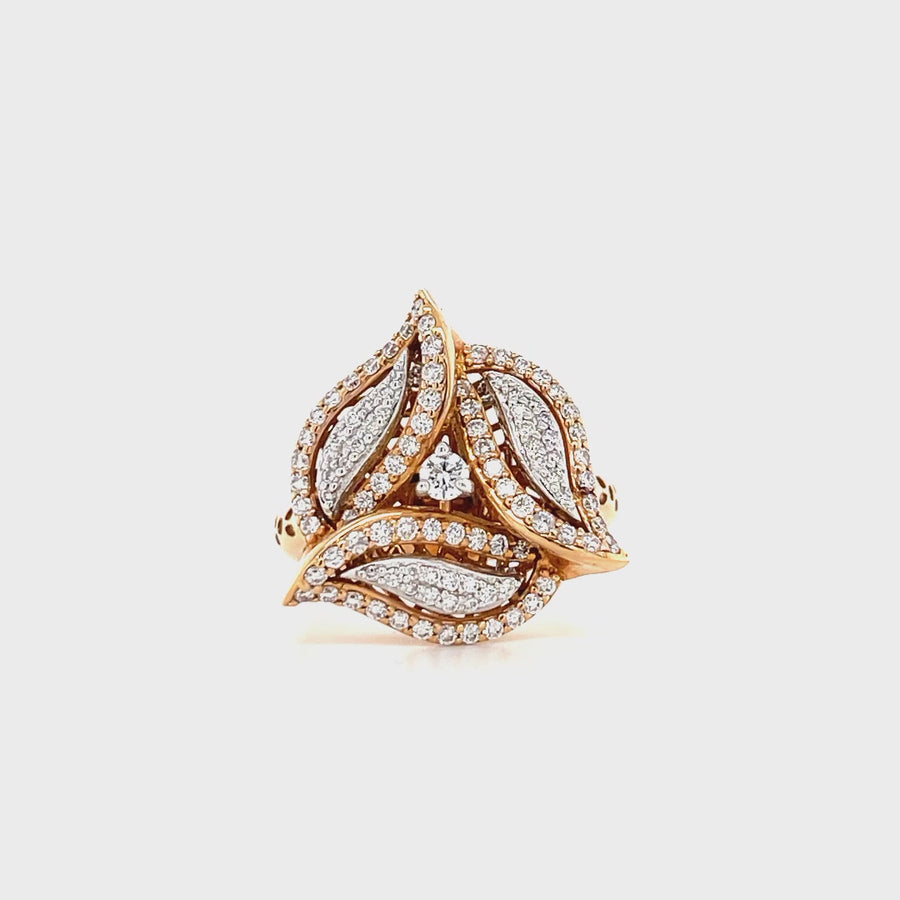 Gorgeous Diamond Ring In Rose Gold