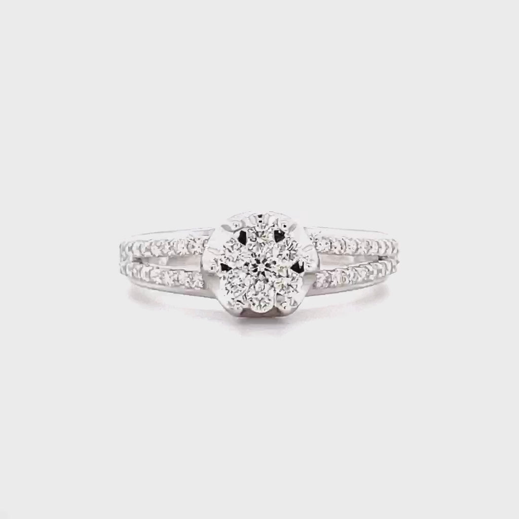 Cluster Diamond Ring Made To Perfection