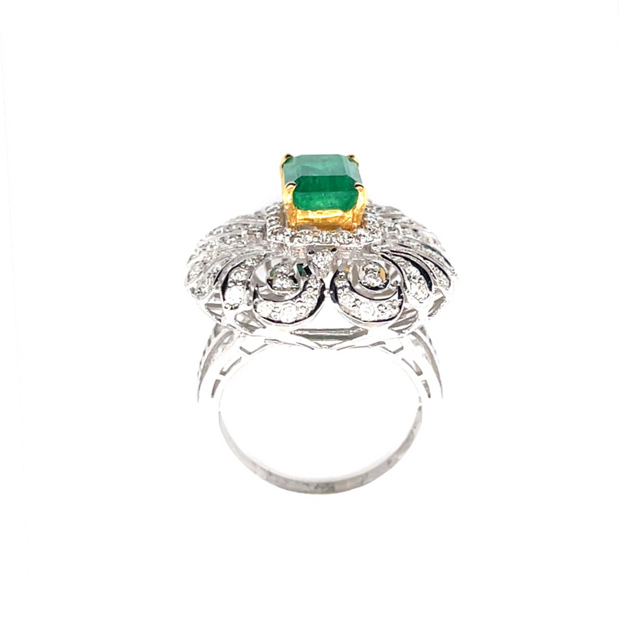 Diamond Emerald Ring