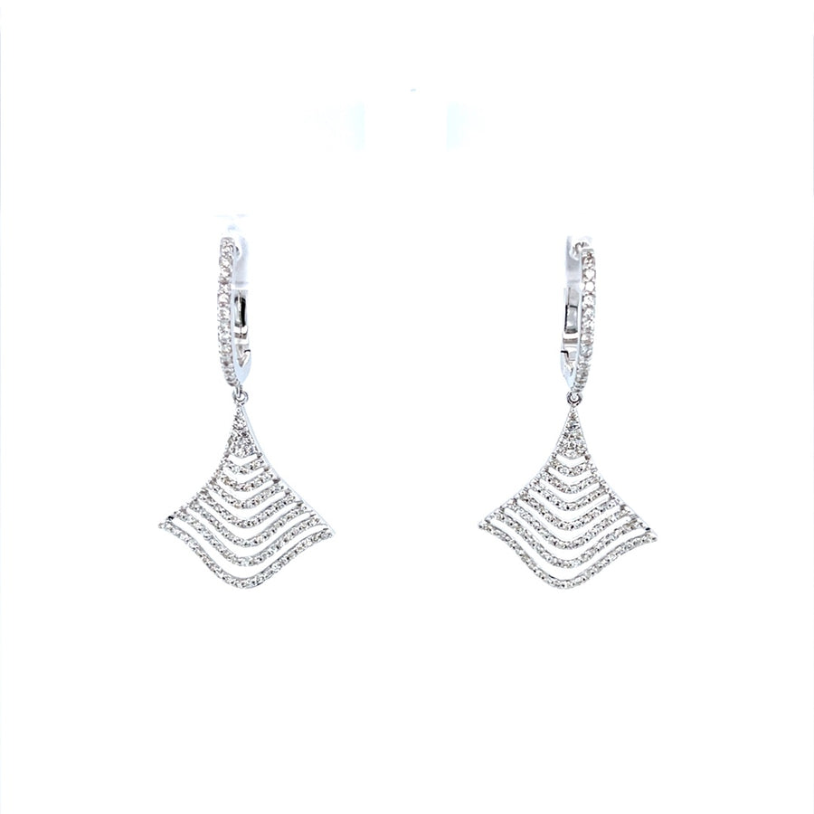 Dangling Diamond Earrings
