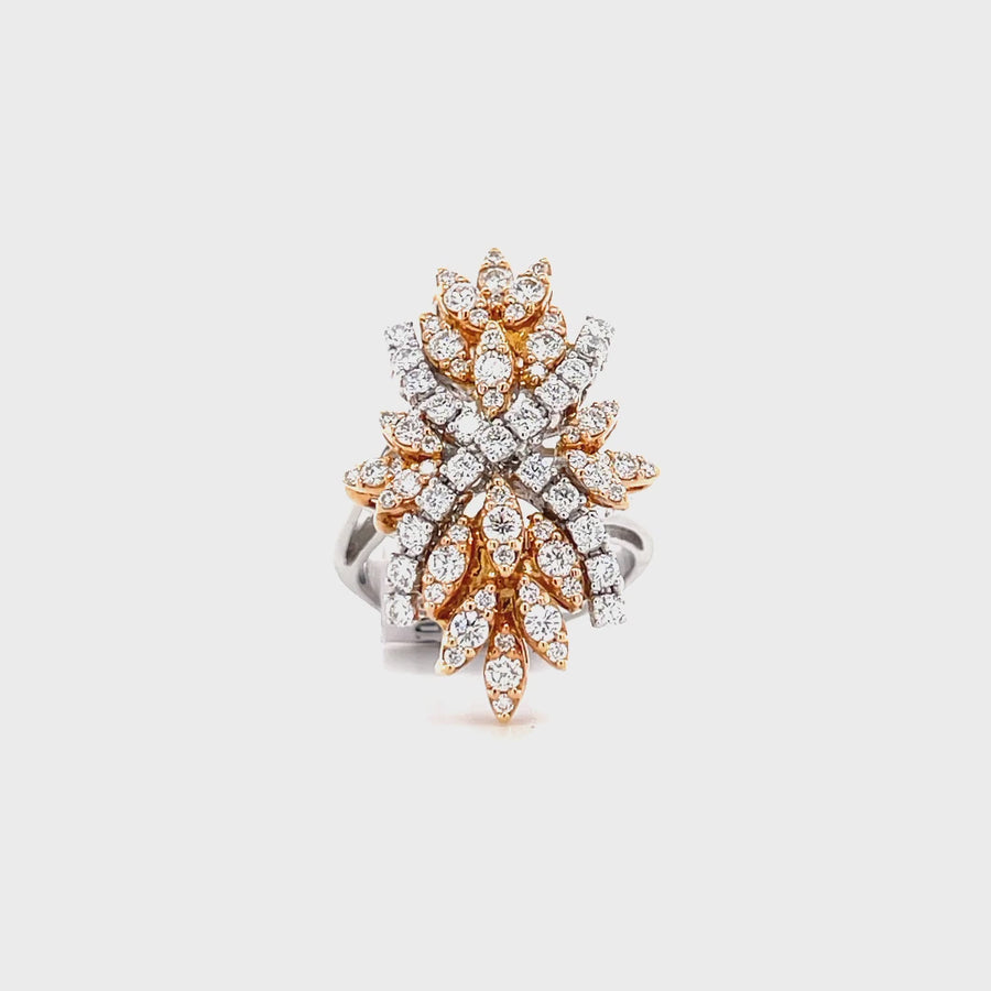 Floral Diamond Ring