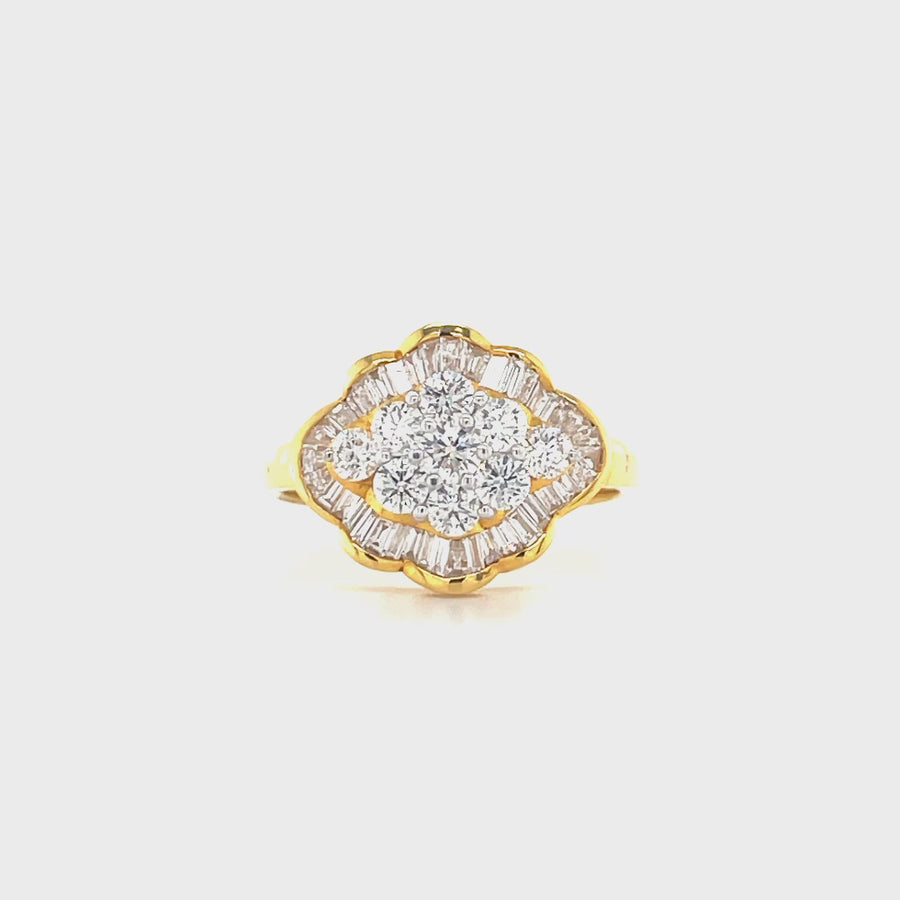 Cluster Diamond Ring