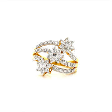 Floral Diamond Ring