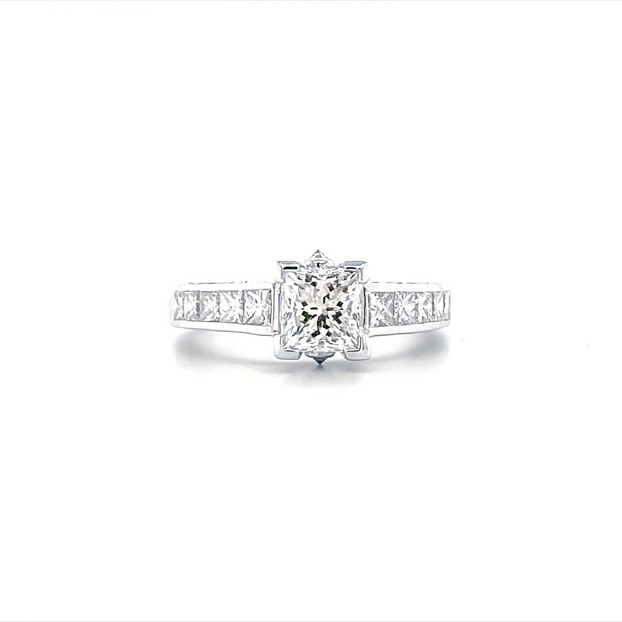 Princess Cut Solitaire Diamond Ring