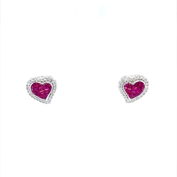 Diamond Ruby Studs