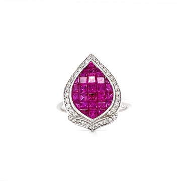 Burmese Rubies Diamond Ring