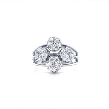 Multiple Cluster Diamond Ring