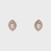 Marquise Halo Diamond Earrings