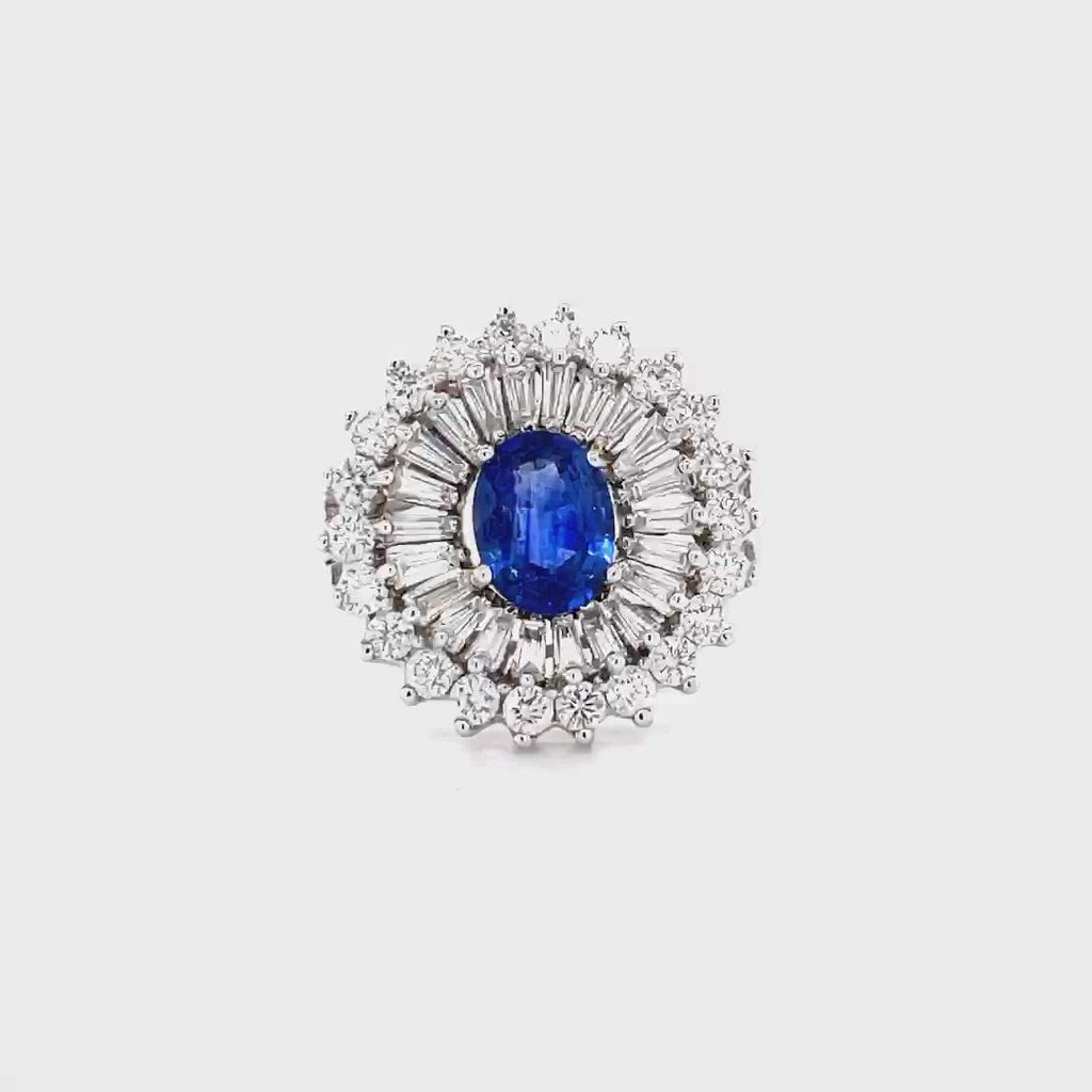 Sapphire Diamond Ring