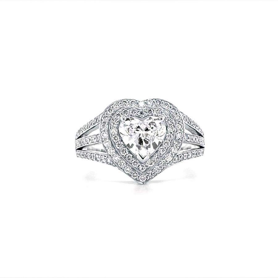 Heart Shaped Diamond Ring