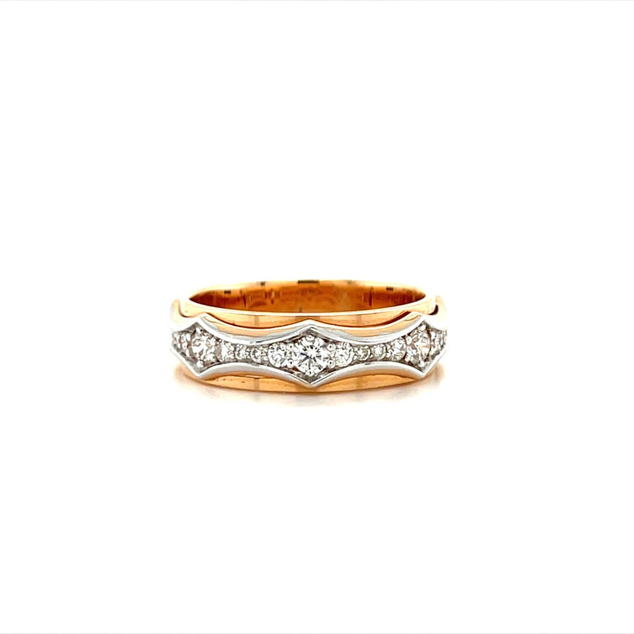 Rose Gold Diamond Band