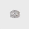Thick Solitaire Diamond Band