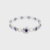 Diamond And Sapphire Bracelet