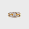 Yellow Gold Cluster Diamond Ring