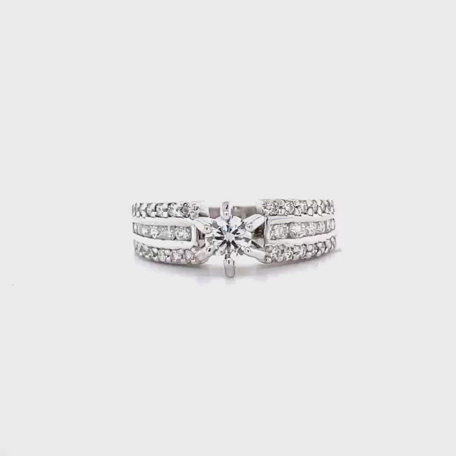 Diamond Engagement Solitaire Band
