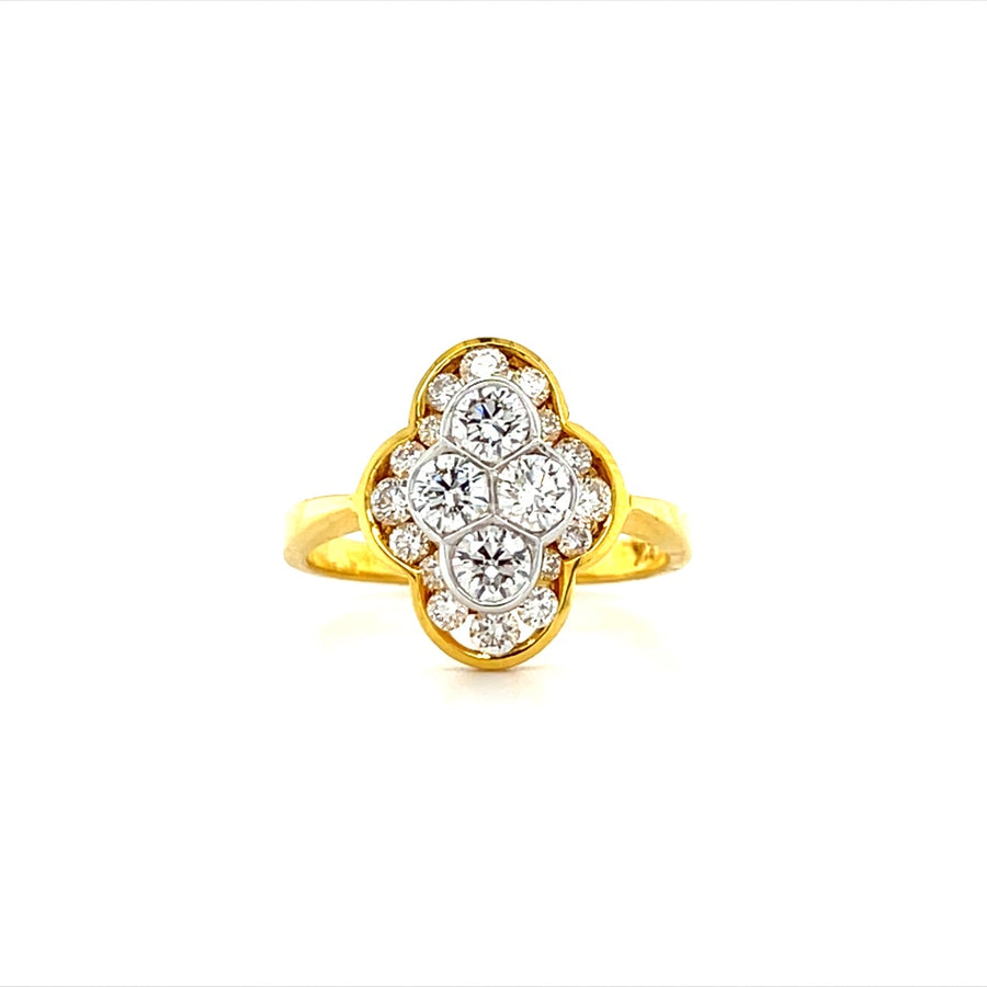 Gorgeous Yellow Gold Diamond Ring