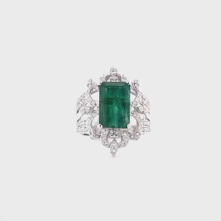 Diamond Emerald Ring Pakistan
