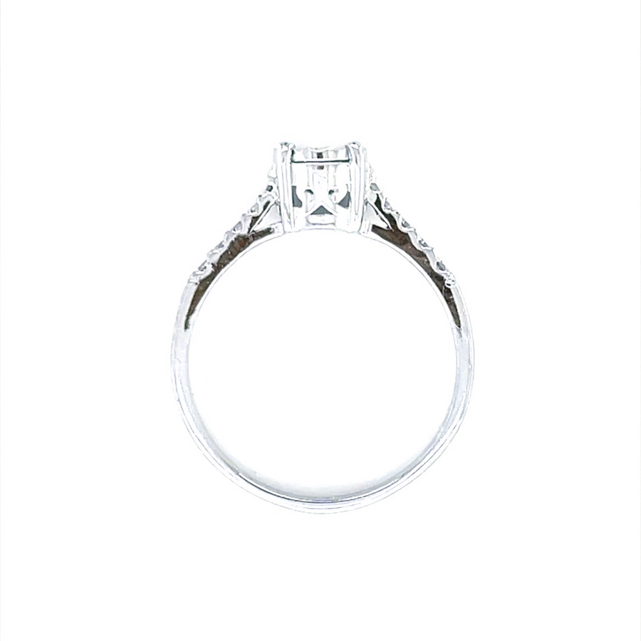 Solitaire Halo Diamond Ring