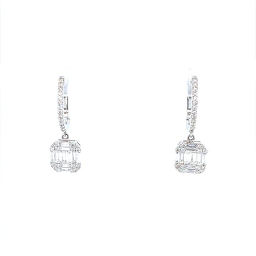 White Gold Diamond Earrings