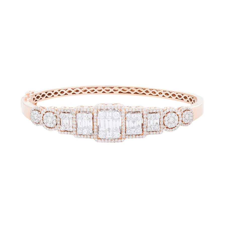 ILLUSION SETTING DIAMOND BANGLE